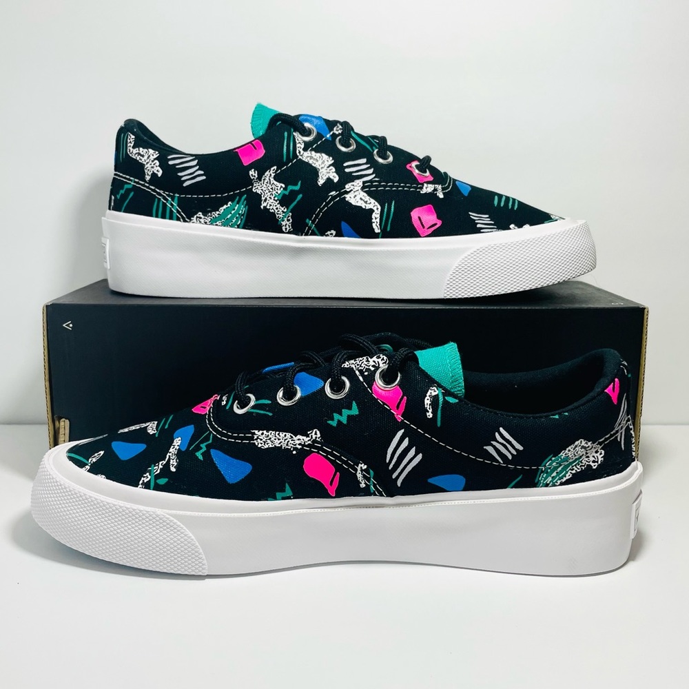 Converse Ctas Skid Grip Black/Court/Green/White Platform Sneaker NEW